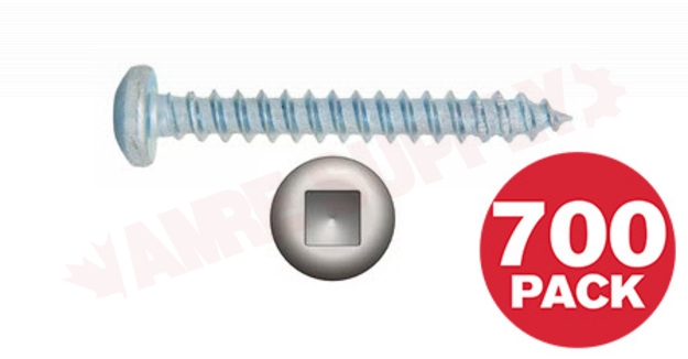 Photo 1 of PKAZ81J : Reliable Fasteners Metal Screw, Pan Head, #8 x 1, 700/Pack
