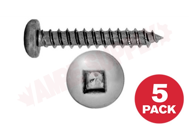 Photo 1 of PKAS8112MR : Reliable Fasteners Metal Screw, Pan Head, #8 x 1-1/2, 5/Pack