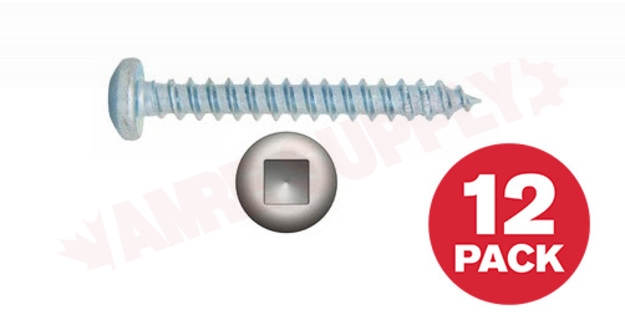 Photo 1 of PKAZ8112MR : Reliable Fasteners Metal Screw, Pan Head, #8 x 1-1/2, 12/Pack