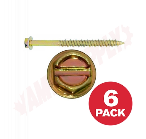 Photo 1 of HCSD14314MR : Reliable Fasteners Concrete Screw, Hex Head, 1/4 x 3-1/4, 6/Pack