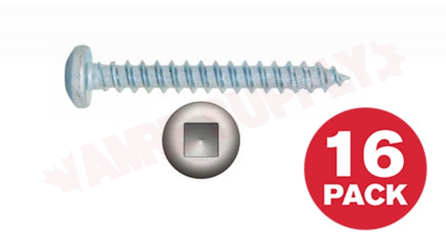 Photo 1 of PKAZ61MR : Reliable Fasteners Metal Screw, Pan Head, #6 x 1, 16/Pack