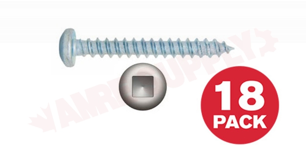 Photo 1 of PKAZ634MR : Reliable Fasteners Metal Screw, Pan Head, #6 x 3/4, 18/Pack