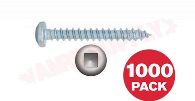 Photo 1 of PKAZ812J : Reliable Fasteners Metal Screw, Pan Head, #8 x 1/2, 1000/Pack