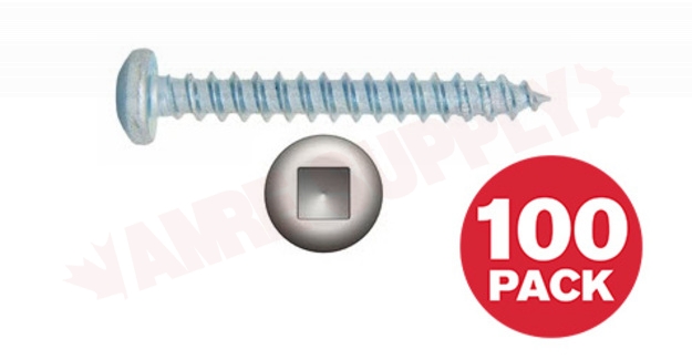 Photo 1 of PKAZ122VP : Reliable Fasteners Metal Screw, Pan Head, #12 x 2, 100/Pack