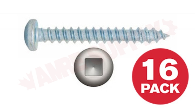 Photo 1 of PKAZ81MR : Reliable Fasteners Metal Screw, Pan Head, #8 x 1, 16/Pack