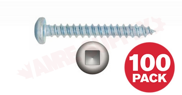 Photo 1 of PKAZ1234VP : Reliable Fasteners Metal Screw, Pan Head, #12 x 3/4, 100/Pack
