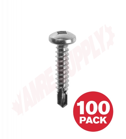 Photo 1 of PKTZ101VP : Reliable Fasteners Metal Screw, Pan Head, #10 x 1, 100/Pack
