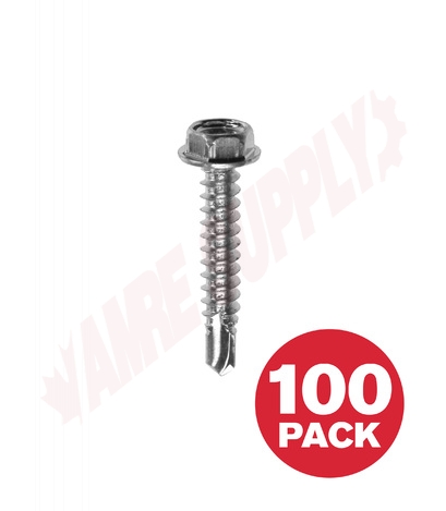 Photo 1 of HTZ81VP : Reliable Fasteners Metal Screw, Hex Head, #8 x 1, 100/Pack