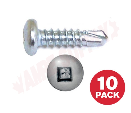 Photo 1 of PKTZ81MR : Reliable Fasteners Metal Screw, Pan Head, #8 x 1, 10/Pack