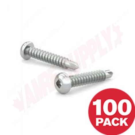 Photo 1 of PKTZ82VP : Reliable Fasteners Self Tapping Metal Screw, Pan Head, #8 x 2, 100/Pack, Zinc Plated