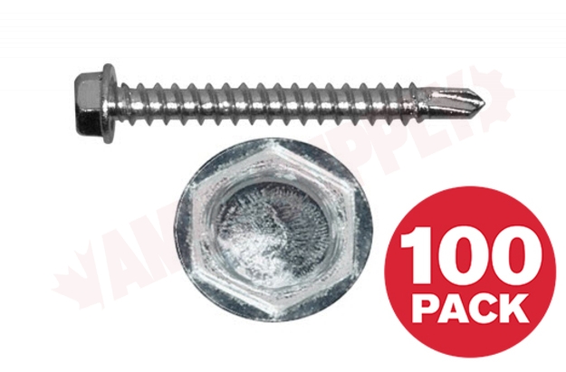 Photo 1 of HTZ1034VP : Reliable Fasteners Metal Screw, Hex Head, #10 x 3/4, 100/Pack
