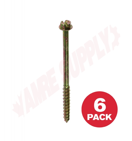Photo 1 of HCSD144MR : Reliable Fasteners Concrete Screw, Hex Head, 1/4 x 4, 6/Pack