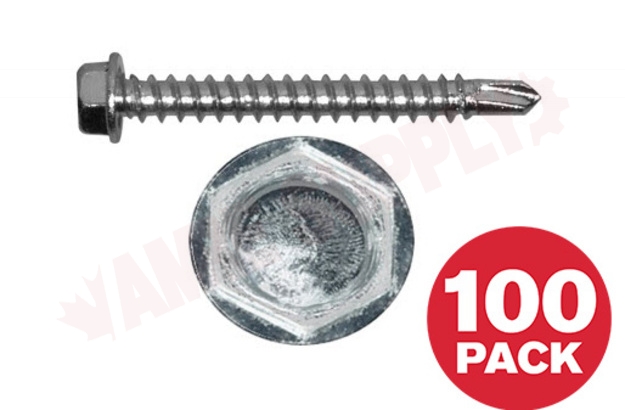 Photo 1 of HTZ122VP : Reliable Fasteners Metal Screw, Hex Head, #12 x 2, 100/Pack