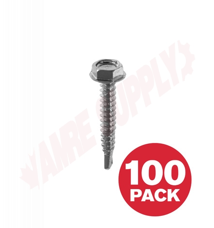 Photo 1 of HTZ10114VP : Reliable Fasteners Metal Screw, Hex Head, #10 x 1-1/4, 100/Pack