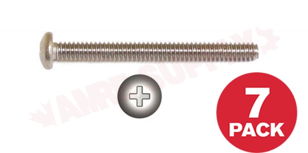 Photo 1 of PPMS83212MR : Reliable Fasteners Machine Screw, Pan Head, 8-32 x 1/2, 7/Pack