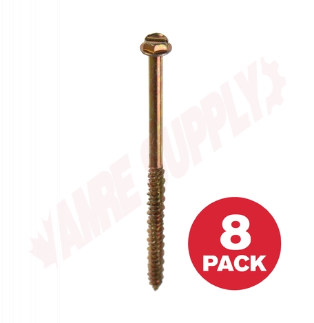 Photo 1 of HCSD316314MR : Reliable Fasteners Concrete Screw, Hex Head, 3/16 x 3-1/4, 8/Pack