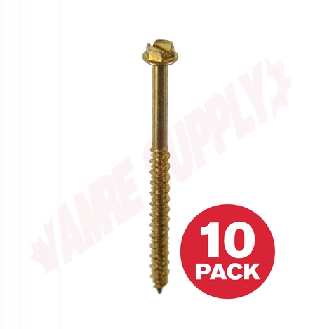 Photo 1 of HCSD316234MR : Reliable Fasteners Concrete Screw, Hex Head, 3/16 x 2-3/4, 10/Pack