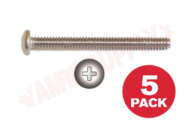Photo 1 of PPMS102434MR : Reliable Fasteners Machine Screw, Pan Head, 10-24 x 3/4, 5/Pack