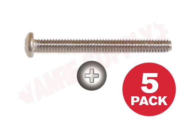 Photo 1 of PPMS102412MR : Reliable Fasteners Machine Screw, Pan Head, 10-24 x 1/2, 5/Pack