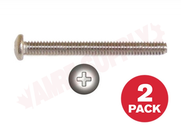 Photo 1 of PPMS1024212MR : Reliable Fasteners Machine Screw, Pan Head, 10-24 x 2-1/2, 2/Pack