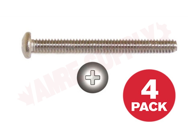 Photo 1 of PPMS832112MR : Reliable Fasteners Machine Screw, Pan Head, 8-32 x 1-1/2, 4/Pack