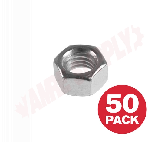 Photo 1 of FHNCZ12VP : Reliable Fasteners Hex Nut, Grade 2 , 1/2 x Machine/13, 50/Pack