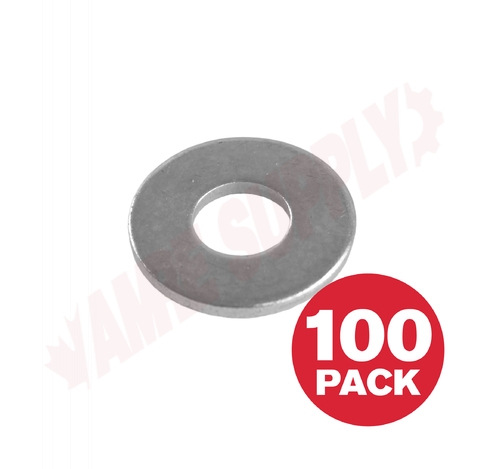 Photo 1 of PWZ516VP : Reliable Fasteners Flat Washer, USS, Zinc, 5/16, 100/Pack