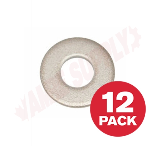 Photo 1 of PWS10MR : Reliable Fasteners Flat Washer, USS, Stainless Steel, #10, 12/Pack