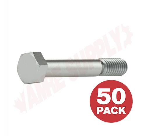 Photo 1 of HC2Z14212L : Reliable Fasteners Hex Bolt, Grade 2, 1/4 x 2-1/2, 50/Pack