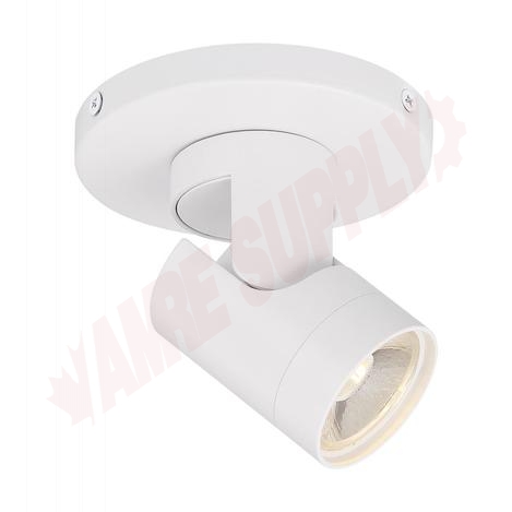 Photo 1 of 62-1106 : Satco Outdoor LED Ceiling Barrel Monopoint Light, White, 12W