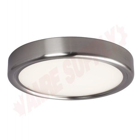 Photo 1 of L622032BN : Galaxy Lighting 14 Dimmable LED Flush Mount Ceiling Light With 120V AC, Brushed Nickel, White Acrylic Lens, 30W