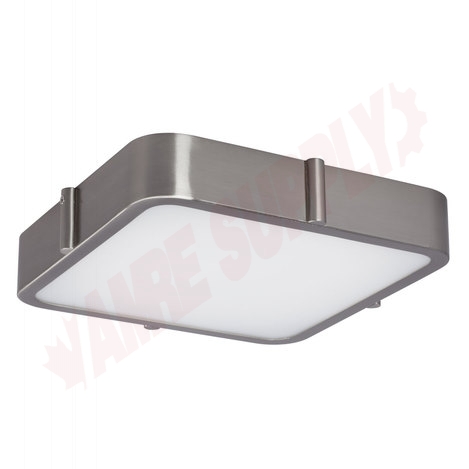 Photo 1 of L622061BN : Galaxy Lighting 11 Dimmable LED Flush Mount Ceiling Light With 120V AC, Brushed Nickel, White Acrylic Lens, 20W