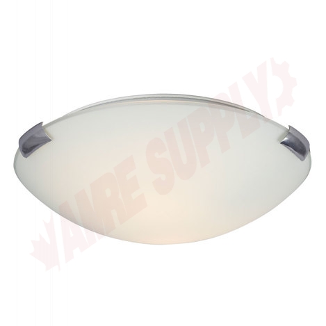 Photo 1 of L680412CW016A1 : Galaxy Lighting 12 Sola LED Flush Mount Ceiling Light, Chrome Steel and Glass, White Glass, 16W
