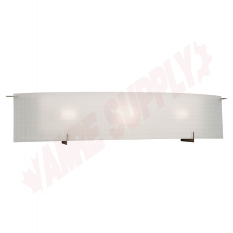 Photo 1 of L790507PT036A1 : Galaxy Lighting Omni LED 3-Light Vanity, Pewter, Checkered Glass