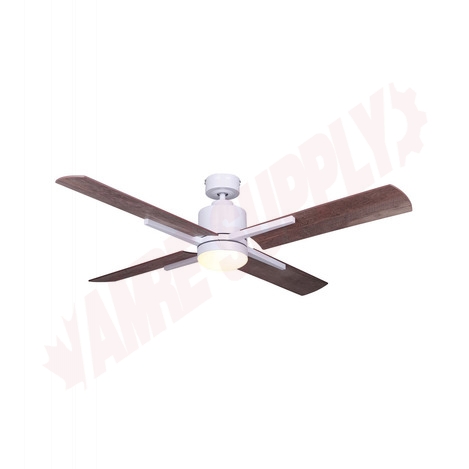 Photo 1 of CF52LOX4WH : Canarm Loxley, 52 Ceiling Fan, White, 1 LED x 20W
