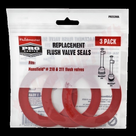 Photo 6 of PROS3MAP15 : Fluidmaster Replacement Flush Valve Seals, 3 pack, 2