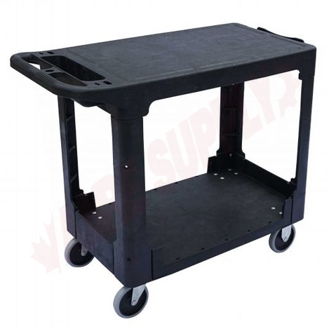 Photo 1 of 5900 : Globe Commercial Products Heavy-Duty Flat Shelf Utility Cart, Medium