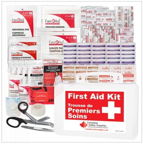 Photo 1 of 51613 : Safe Cross Type 2 Basic Metal First Aid Kit, 16 Unit, CSA  Regulations, Small, 2 - 25 Workers 