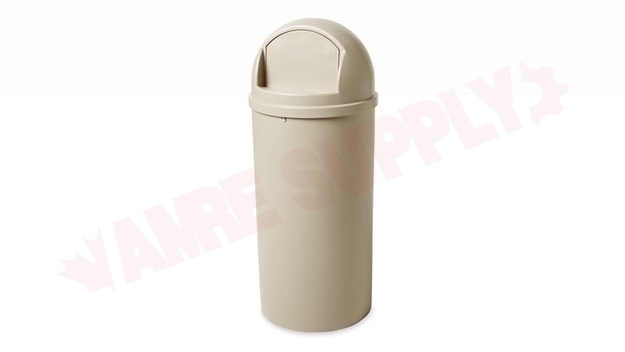 Photo 1 of 816088BEIG : Rubbermaid Marshal Classic Container, 15 Gallon, Beige