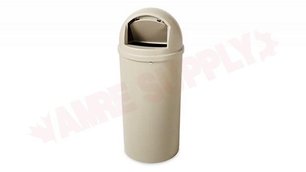 Photo 5 of 816088BEIG : Rubbermaid Marshal Classic Container, 15 Gallon, Beige