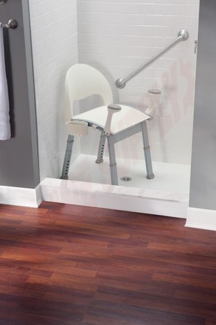 Photo 7 of DN7100 : Moen Home Care Premium Mesh Shower Chair, Glacier   