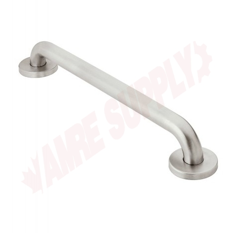 Photo 9 of R8718P : Moen Home Care Wall Mounted Concealed Screw Grab Bar, Peened Stainless Steel, 18 x 1.25