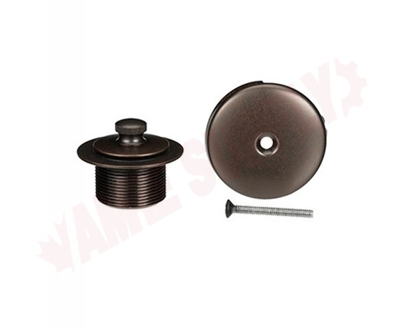 Photo 2 of T90331ORB : Moen Push-N-Lock Tub Drain Kit , Bronze