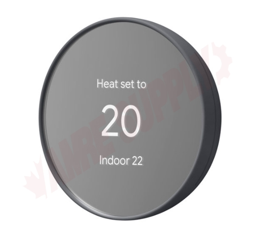 Photo 1 of NESGA02081CA : Google Nest Digital Thermostat, Programmable, Heat/Cool, Charcoal