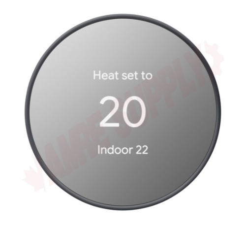 Photo 2 of NESGA02081CA : Google Nest Digital Thermostat, Programmable, Heat/Cool, Charcoal