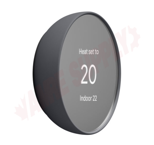 Photo 3 of NESGA02081CA : Google Nest Digital Thermostat, Programmable, Heat/Cool, Charcoal