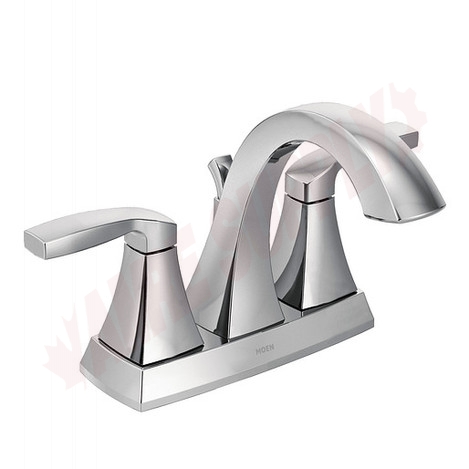 Photo 1 of 6901 : Moen Voss 2-Lever Handle Centerset Bathroom Faucet with High Arch Spout, Chrome