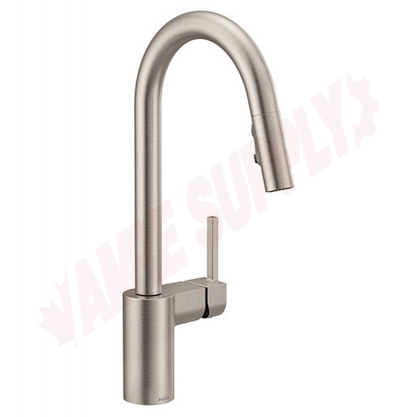 Photo 1 of 7565SRS : Moen Align 1-Lever Handle High-Arc Pull-Down Spray Kitchen Faucet, Spot Resist Stainless