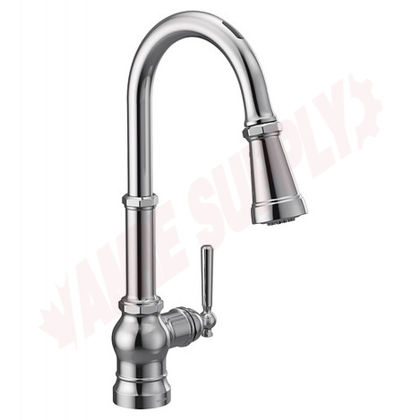 Photo 1 of S72003EVC : Moen Paterson Smart Single Handle High Arc Pull-Down Kitchen Faucet, Chrome 