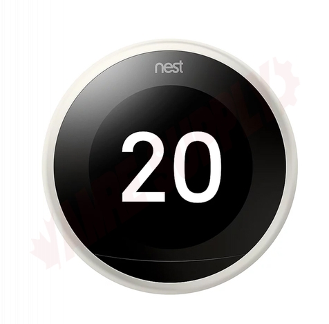Photo 1 of NEST3017CA : Google Nest Learning Digital Thermostat, 3rd Gen, White